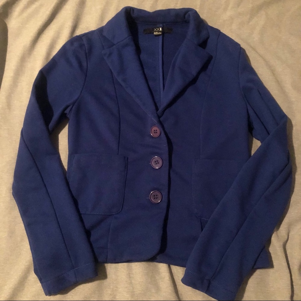 4/$12‼️ Forever 21 - Royal Blue Blazer Size M